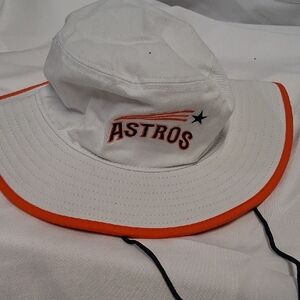 White and Orange Sun Hat